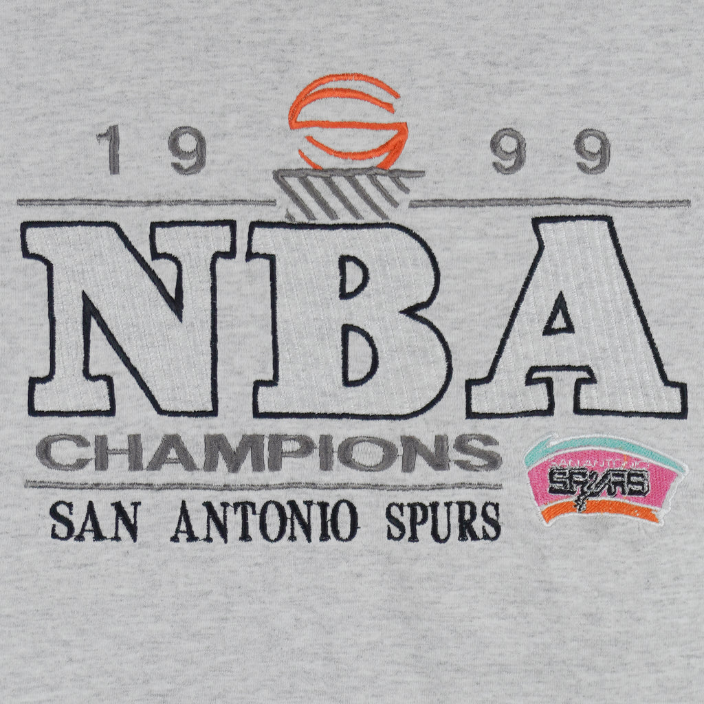 NBA (Logo 7) - San Antonio Spurs NBA Champions T-Shirt 1999 X-Large Vintage Retro Basketball