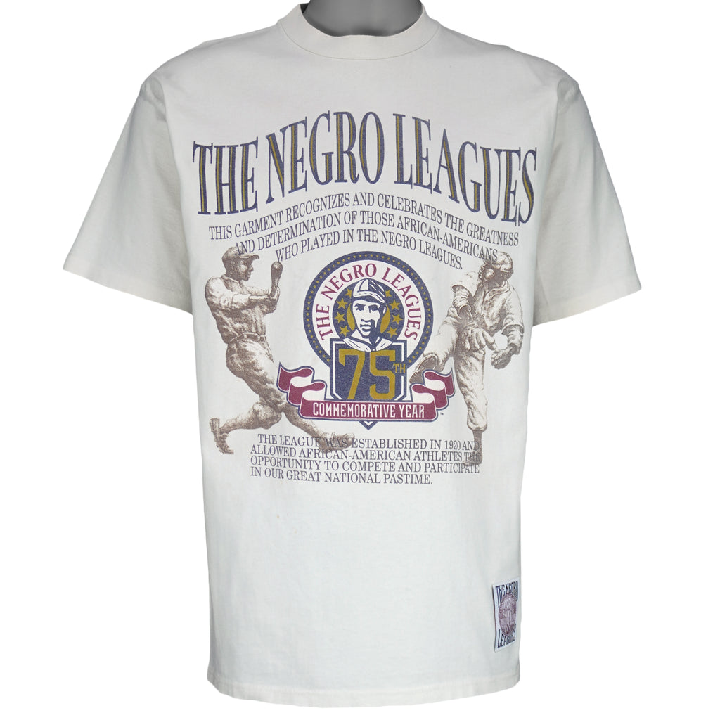 MLB (Crablesportwear) - The Negro Leagues 75th Commemorative Year T-Shirt 1990s Medium Vintage Retro Baseball