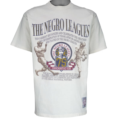MLB (Crable Sportswear) - The Negro Leagues 75th Commemorative Year T-Shirt 1990s Medium