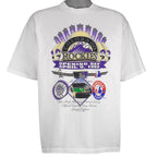 Vintage MLB (Insta) - Colorado Rockies VS Montreal Expos Opening Day T-Shirt 1993 Large in white