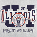 NCAA (Galt Sand) - Illinois Fighting Illini Spell-Out T-Shirt 1990s Large Vintage Retro