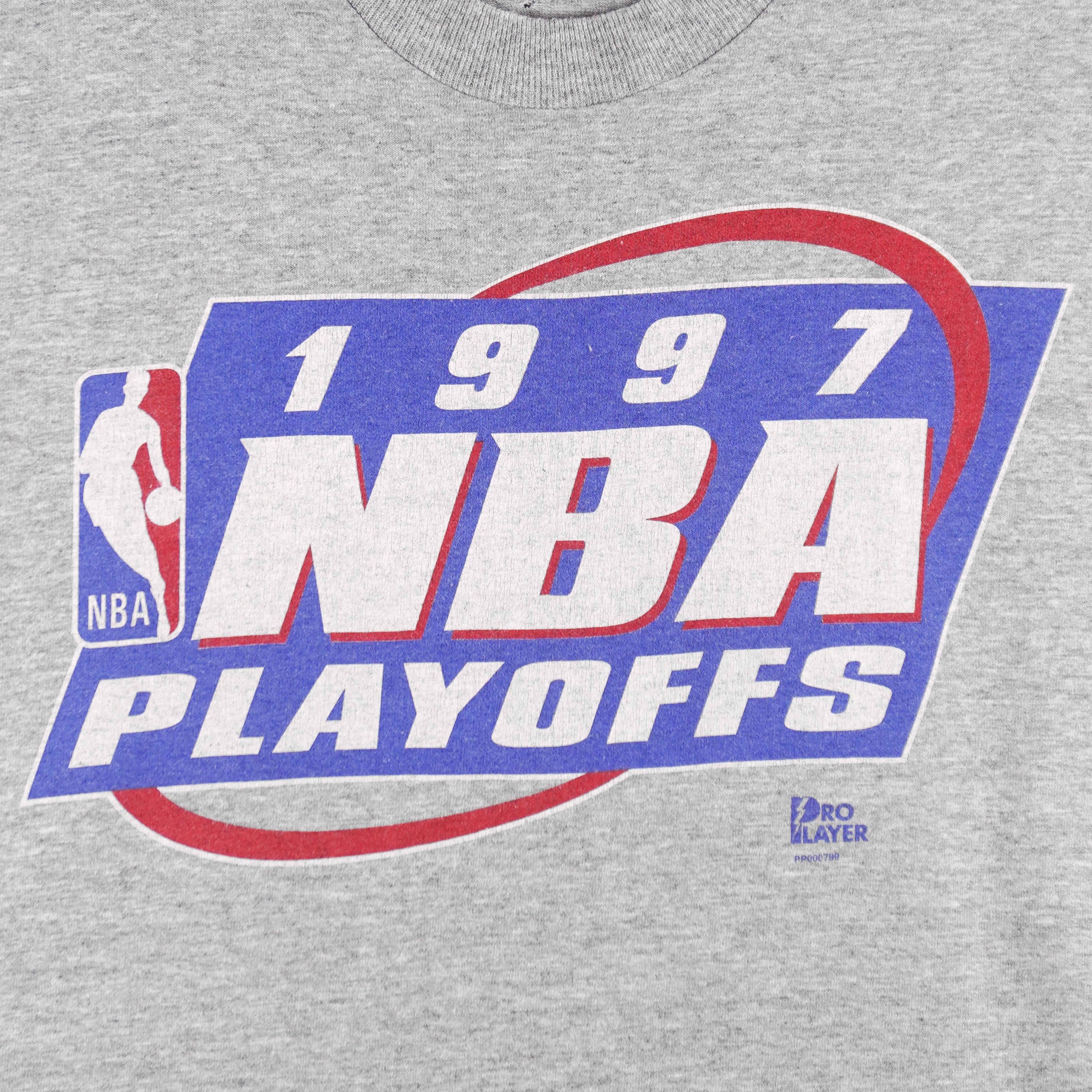 NBA (Pro Player) - NBA Playoffs Spell-Out T-Shirt 1997 Large Vintage Retro Basketball