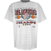 NBA (Trench) - Portland Trail Blazers Champ T-Shirt 1992 X-Large Vintage Retro Basketball