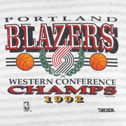 NBA (Trench) - Portland Trail Blazers Champ T-Shirt 1992 X-Large Vintage Retro Basketball