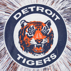 MLB (Fruit Of The Loom) - Detroit Tigers All Over Print T-Shirt 1990s Large Vintage Retro Baseball