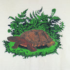 Vintage (Hanes) - Turtle Animals Print T-Shirt 1990s Large Vintage Retro