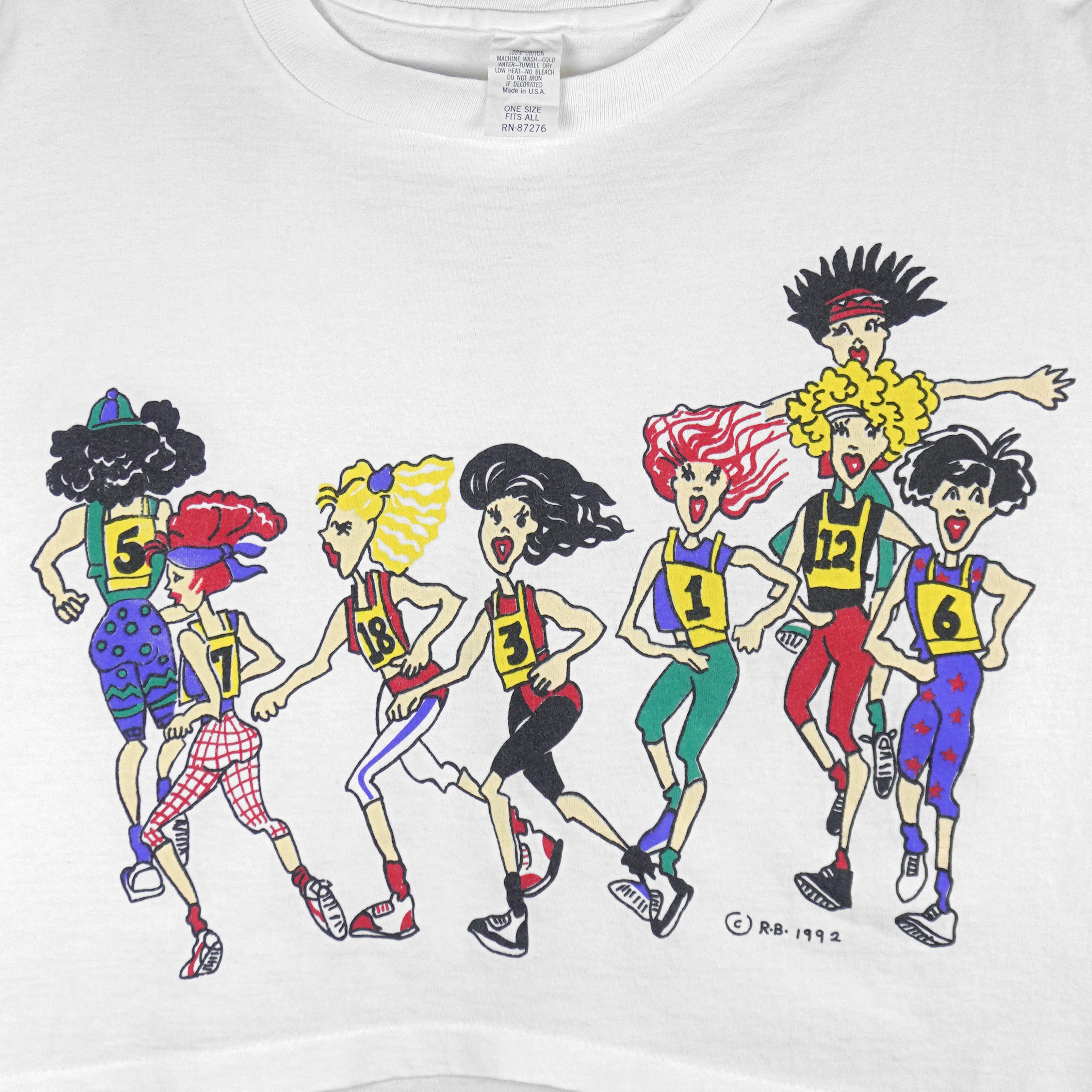 Vintage - Runners Women Single Stitch T-Shirt 1992 Large Vintage Retro