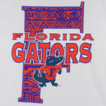 NCAA (Bike) - Florida Gators V-Neck T-Shirt 1990s Medium Vintage Retro Football