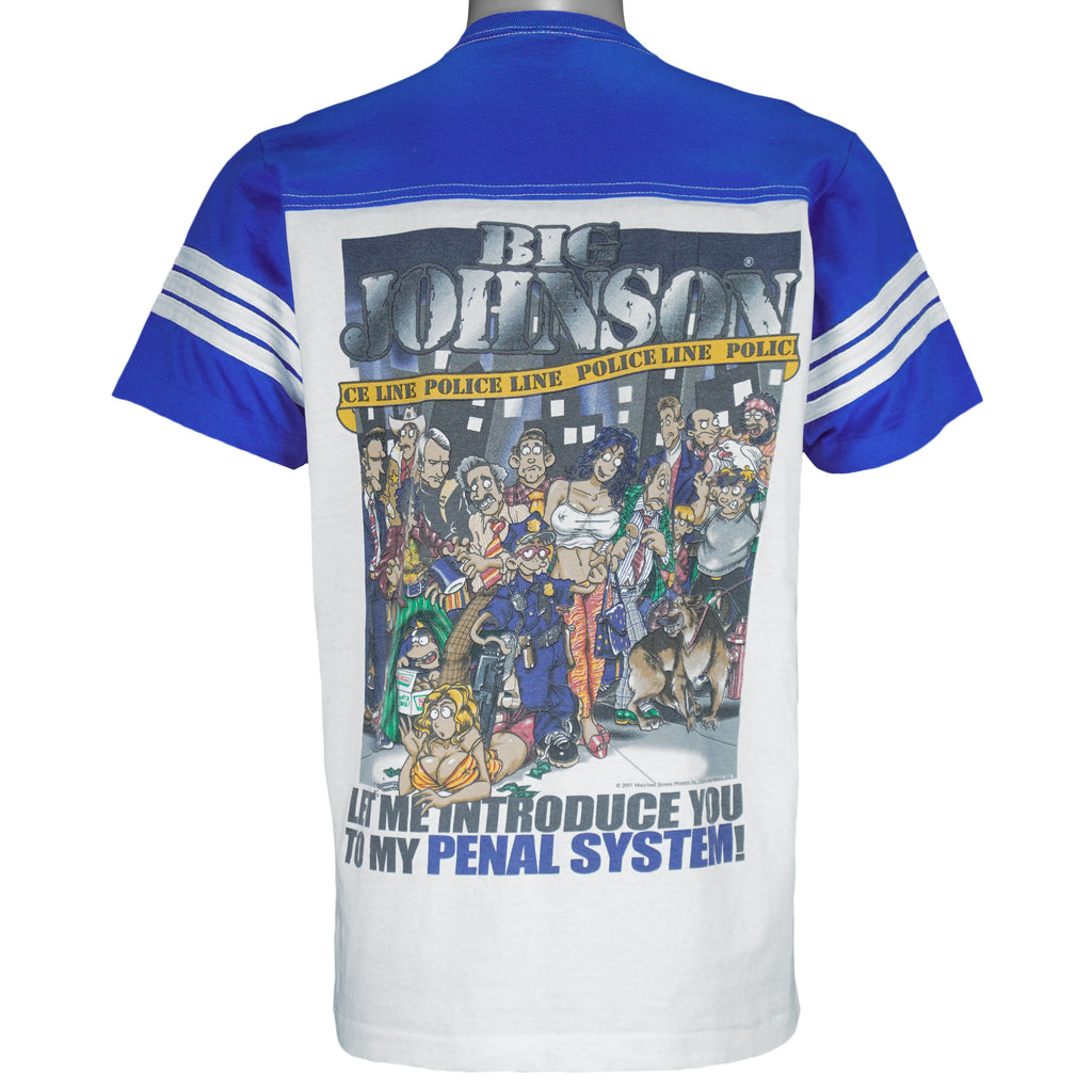 Vintage - Big Johnson Police Assume the Position Spell-Out T-Shirt 2001 X-Large Vintage Retro