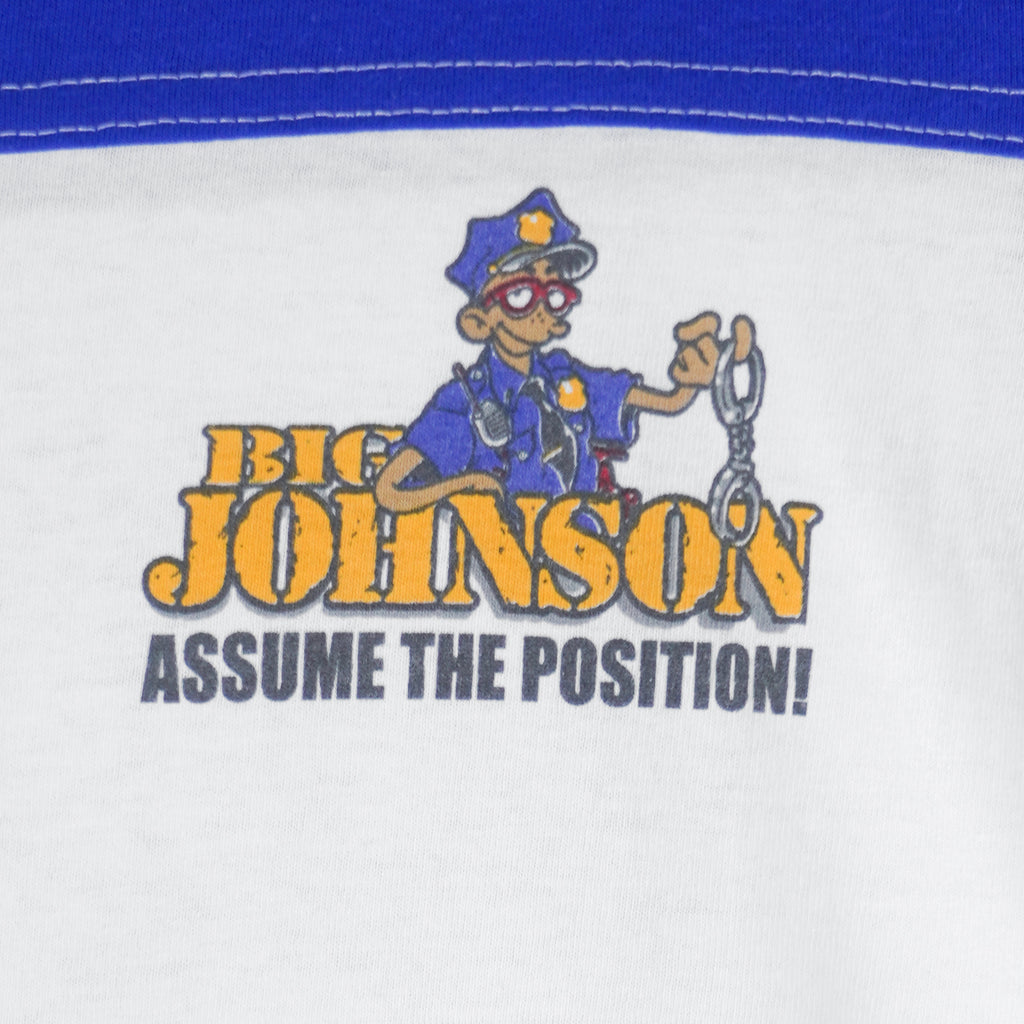 Vintage - Big Johnson Police Assume the Position Spell-Out T-Shirt 2001 X-Large Vintage Retro