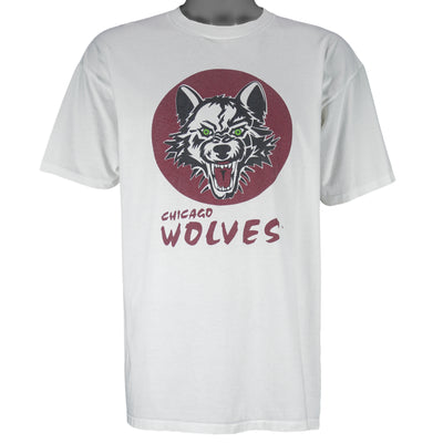 NHL (Powerpro) - Chicago Wolves Always Coca-Cola T-Shirt 1990s X-Large