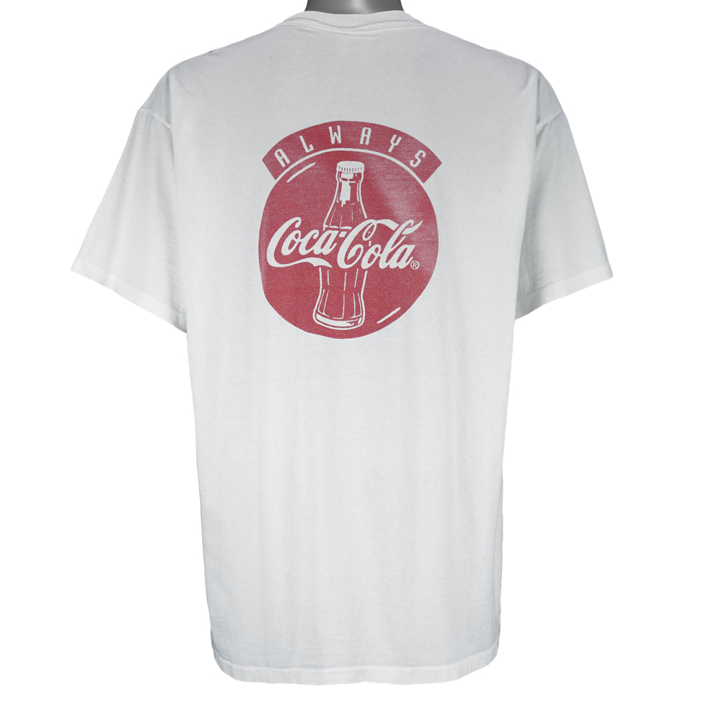 NHL (Powerpro) - Chicago Wolves Alway Coca-Cola T-Shirt 1990s X-Large Vintage Retro Hockey