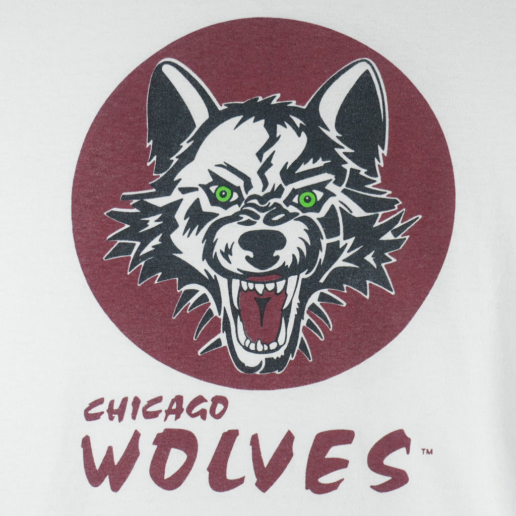 NHL (Powerpro) - Chicago Wolves Alway Coca-Cola T-Shirt 1990s X-Large Vintage Retro Hockey