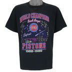 NBA - Detroit Pistons Bad Boys World Champions T-Shirt 1989 Large Vintage Retro Basketball