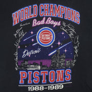 NBA - Detroit Pistons Bad Boys World Champions T-Shirt 1989 Large Vintage Retro Basketball