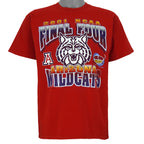 NCAA - Red Arizona Wildcats Final Four T-Shirt 2001 Medium Vintage Retro Basketball