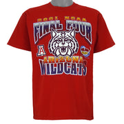 NCAA - Red Arizona Wildcats Final Four T-Shirt 2001 Medium Vintage Retro Basketball