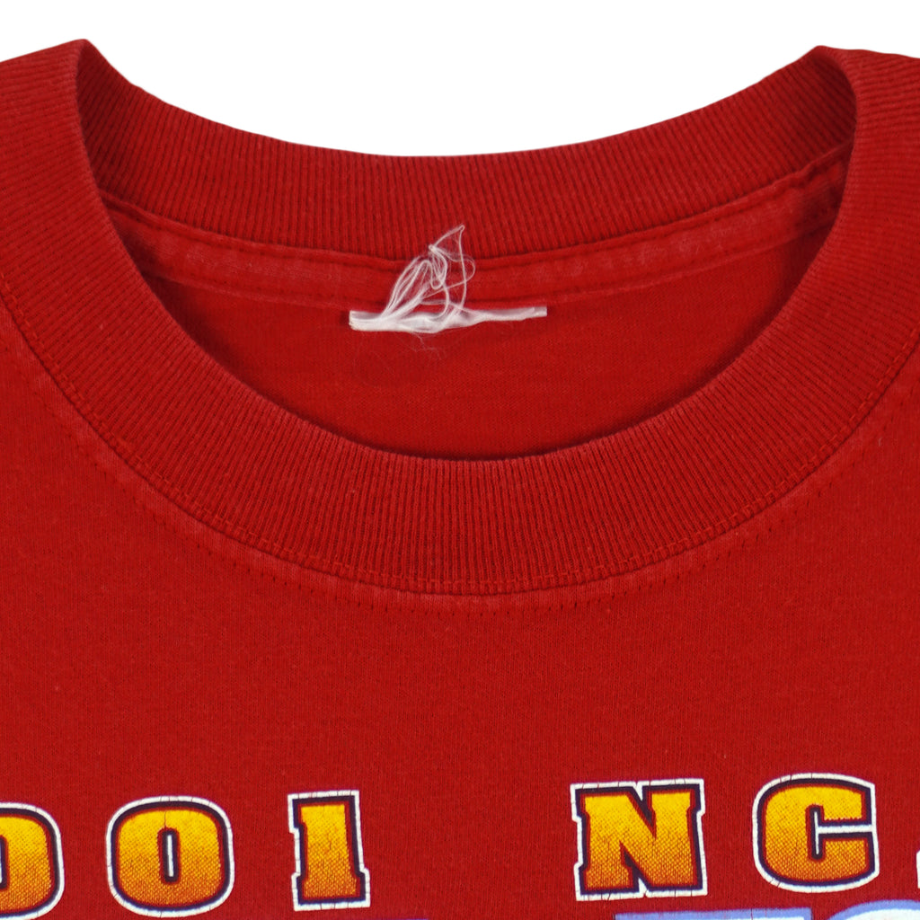 NCAA - Red Arizona Wildcats Final Four T-Shirt 2001 Medium Vintage Retro Basketball