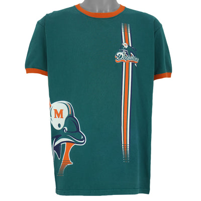 NFL (Tee Jays) - Green Miami Dolphins T-Shirt 1990s Large