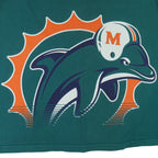 NFL (Tee Jays) - Green Miami Dolphins T-Shirt 1990s Large Vintage Retro football