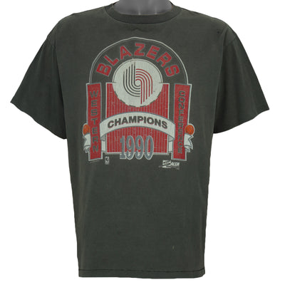 NBA (Salem) - Portland Trail Blazers Conference Champions T-Shirt 1990 X-Large