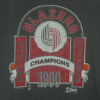 NBA (Salem) - Portland Trail Blazers Conference Champions T-Shirt 1990 X-Large Vintage Retro Basketball
