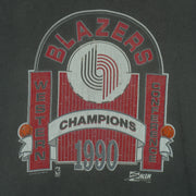 NBA (Salem) - Portland Trail Blazers Conference Champions T-Shirt 1990 X-Large Vintage Retro Basketball