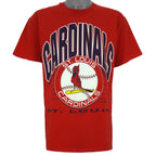 MLB (Hanes) - St. Louis Cardinals Spell-Out T-Shirt 1994 Large Vintage Retro Baseball