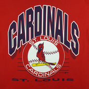 MLB (Hanes) - St. Louis Cardinals Spell-Out T-Shirt 1994 Large Vintage Retro Baseball