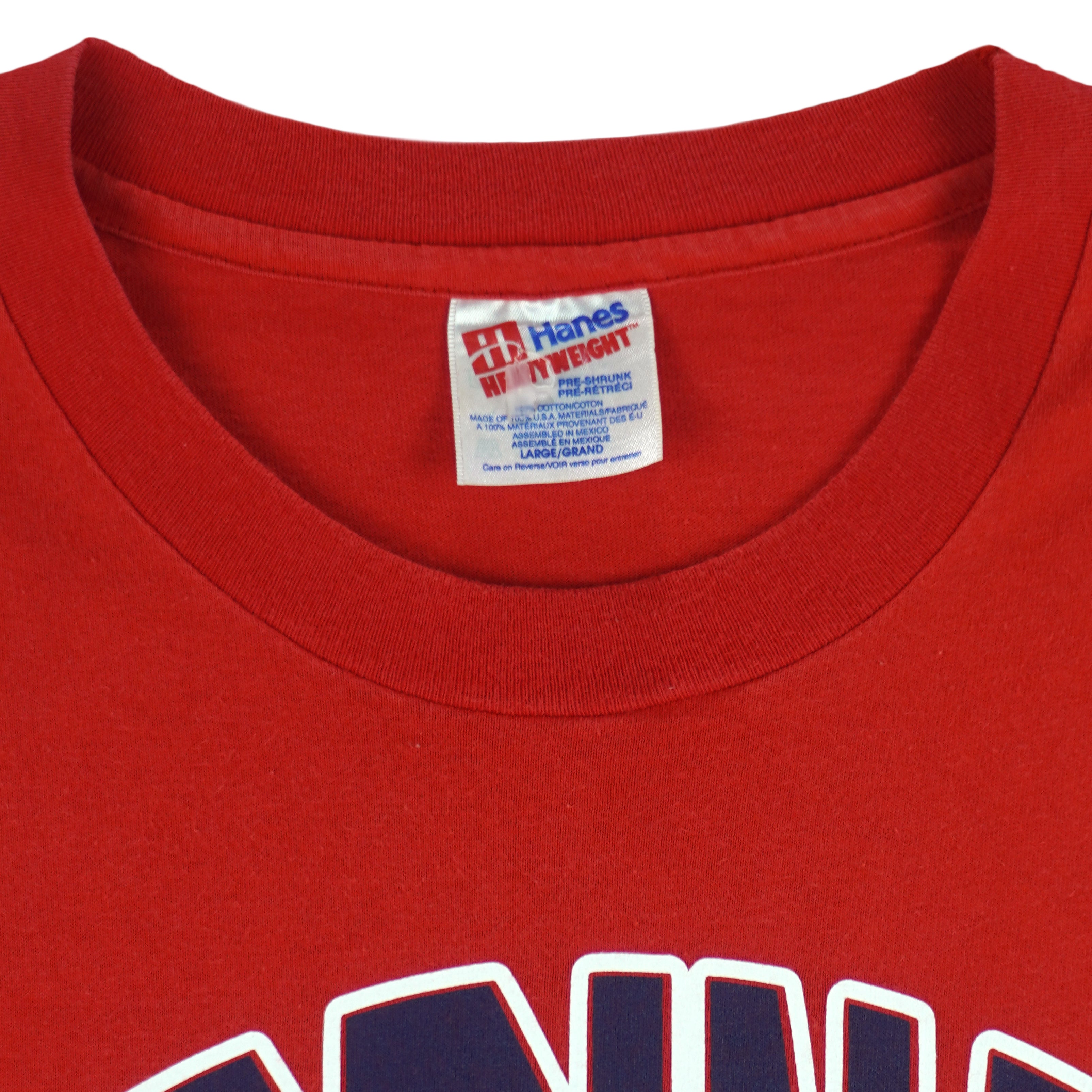 MLB (Hanes) - St. Louis Cardinals Spell-Out T-Shirt 1994 Large Vintage Retro Baseball
