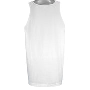 Vintage Walt Disney World "I Survived!" The Twilight Zone Tower of Terror sleeveless shirt. White in color with big printed graphic of The Hollywood Tower Hotel, tagged size X-Large, and is in good condition.