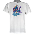 1987 vintage Great Olympic Mountain Run T-Shirt by My Shirt is Made in the USA. White in color with printed graphic on front, tagged size Large, and is in excellent condition.