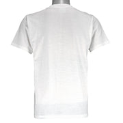 1987 vintage Great Olympic Mountain Run T-Shirt by My Shirt is Made in the USA. White in color with printed graphic on front, tagged size Large, and is in excellent condition.