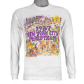 1987 vintage I Trained for the New York City Marathon Long Sleeve Shirt. White in color with original artwork by Kay Denmark on front, fits Small in size and is in excellent condition.