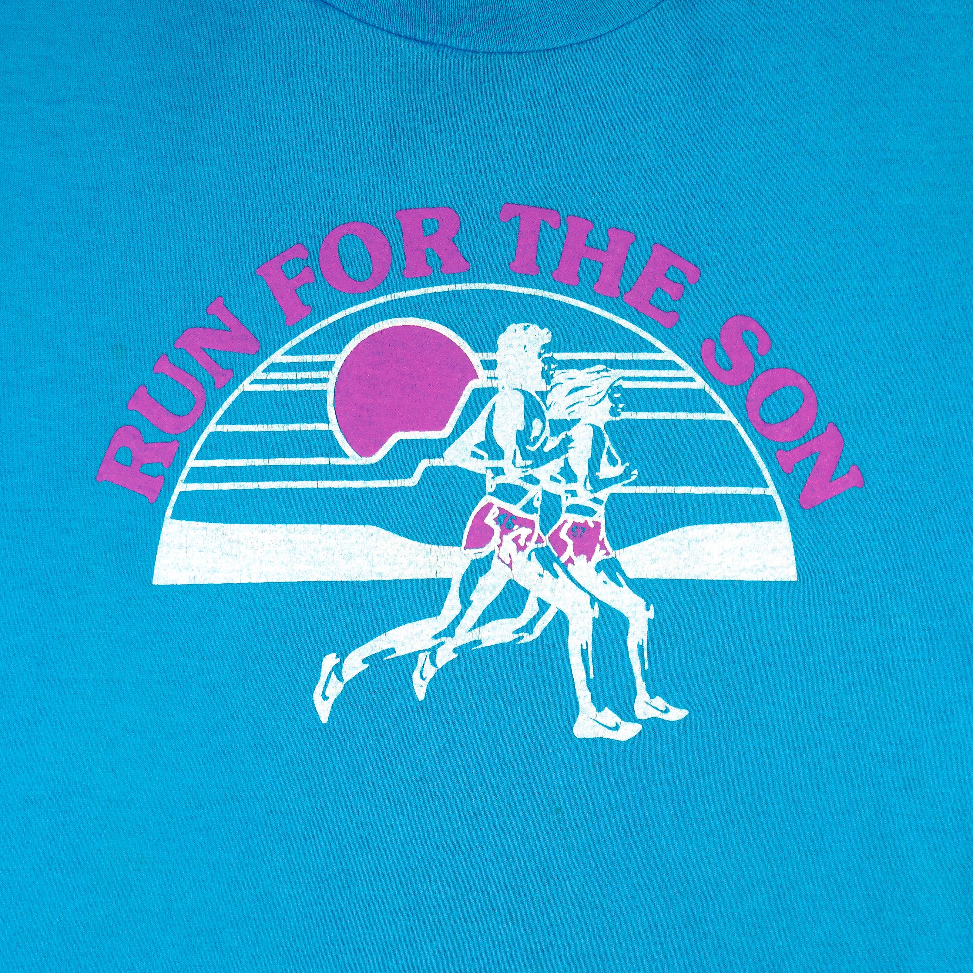 Vintage (Hanes) - Run For The Son Christian T-Shirt 1990s X-Large Vintage retro
