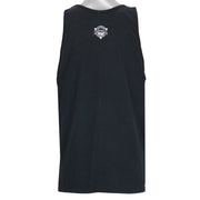 1980s vintage Toronto Canada tank top by Natural Sportswear Canada. Black in color with spell-out and geometric design on front, fits size Large and is in very good condition.