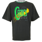NBA (Salem) - Black Boston Celtics Spell-Out T-Shirt 1990s X-Large Vintage Retro Basketball