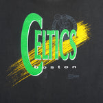 NBA (Salem) - Black Boston Celtics Spell-Out T-Shirt 1990s X-Large Vintage Retro Basketball