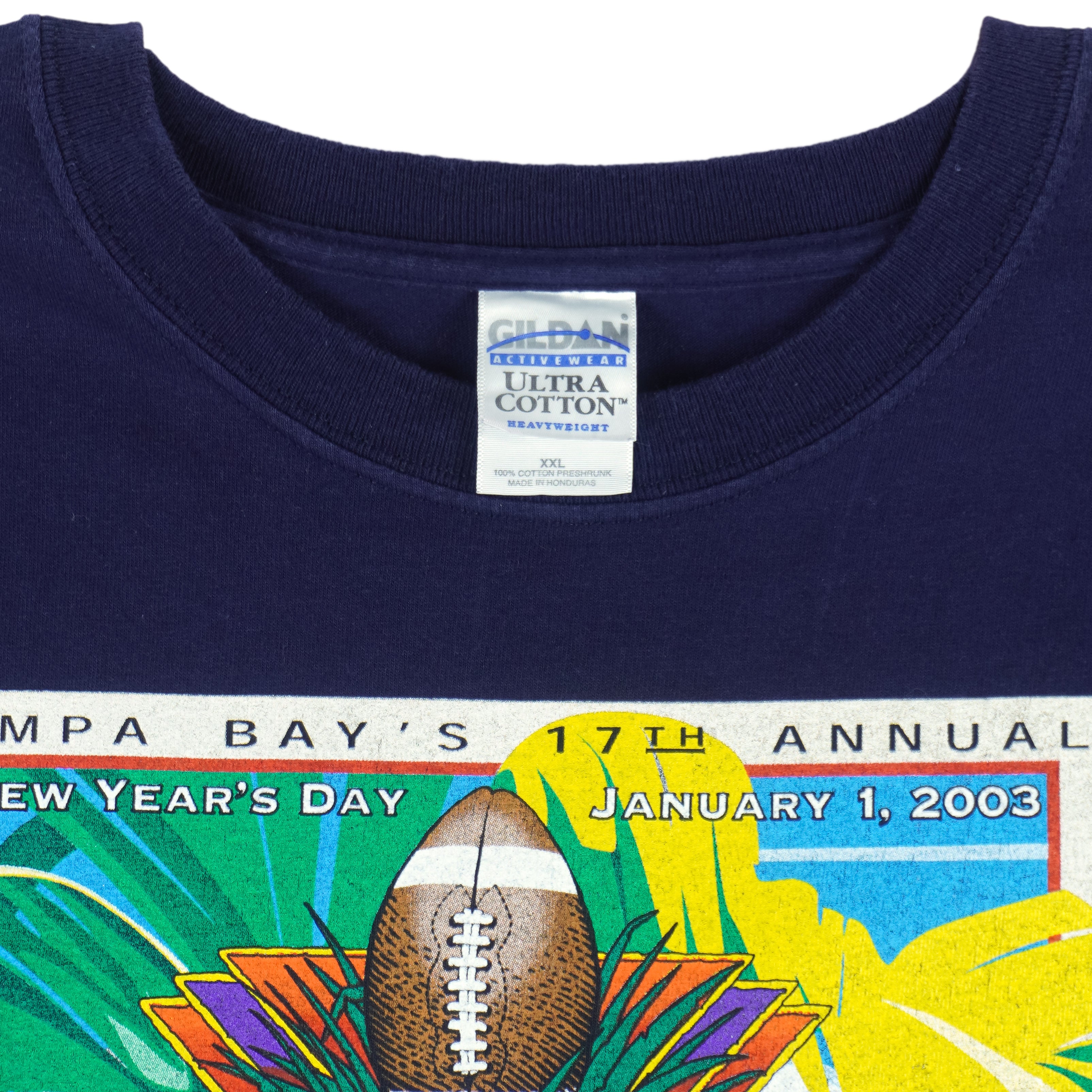 NCAA (Gildan) - Michigan Wolverines Outback Bowl T-Shirt 2003 XX-Large