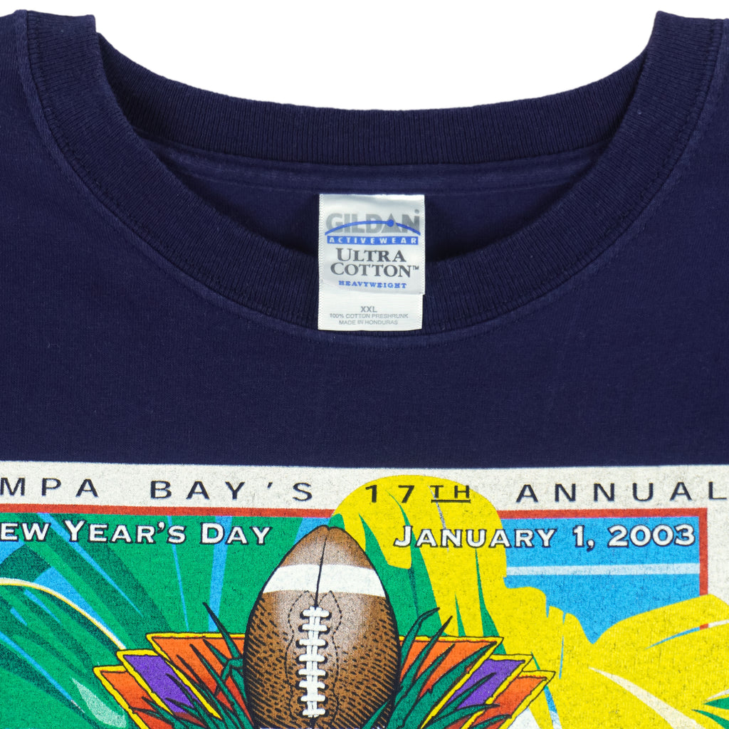 NCAA (Gildan) - Michigan Wolverines Outback Bowl T-Shirt 2003 XX-Large