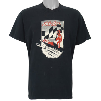 Vintage - Black Ski-Doo Jet Ski T-Shirt 1990s Large