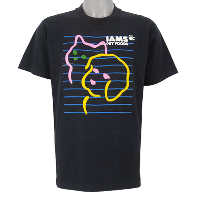 Vintage (Screen Stars Best) - IAMS Pet Foods Promo T-Shirt 1990s Large