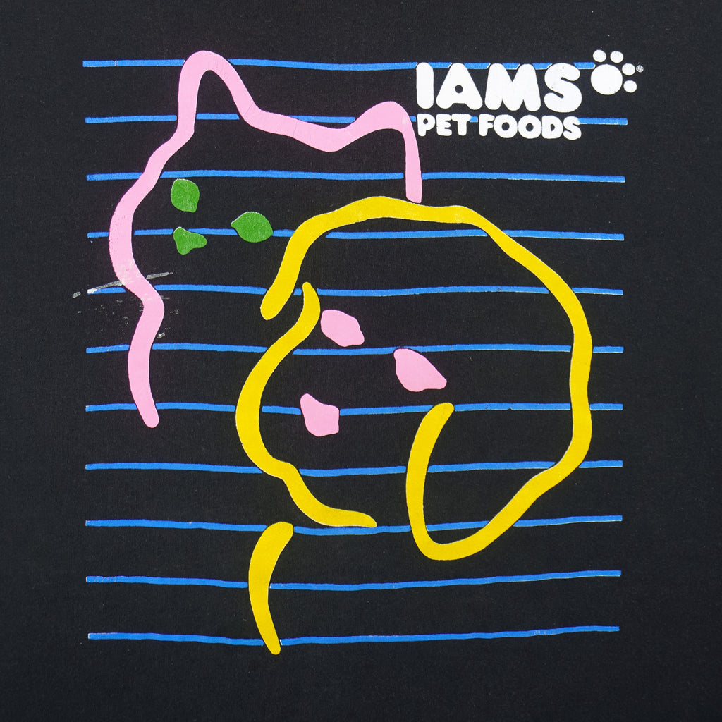 Vintage (Screen Stars Best) - IAMS Pet Foods T-Shirt 1990s Large Vintage Retro