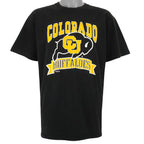 NCAA (Russell Athletic) - Black Colorado Buffaloes Big Logo T-Shirt 1990s X-Large Vintage Retro Football
