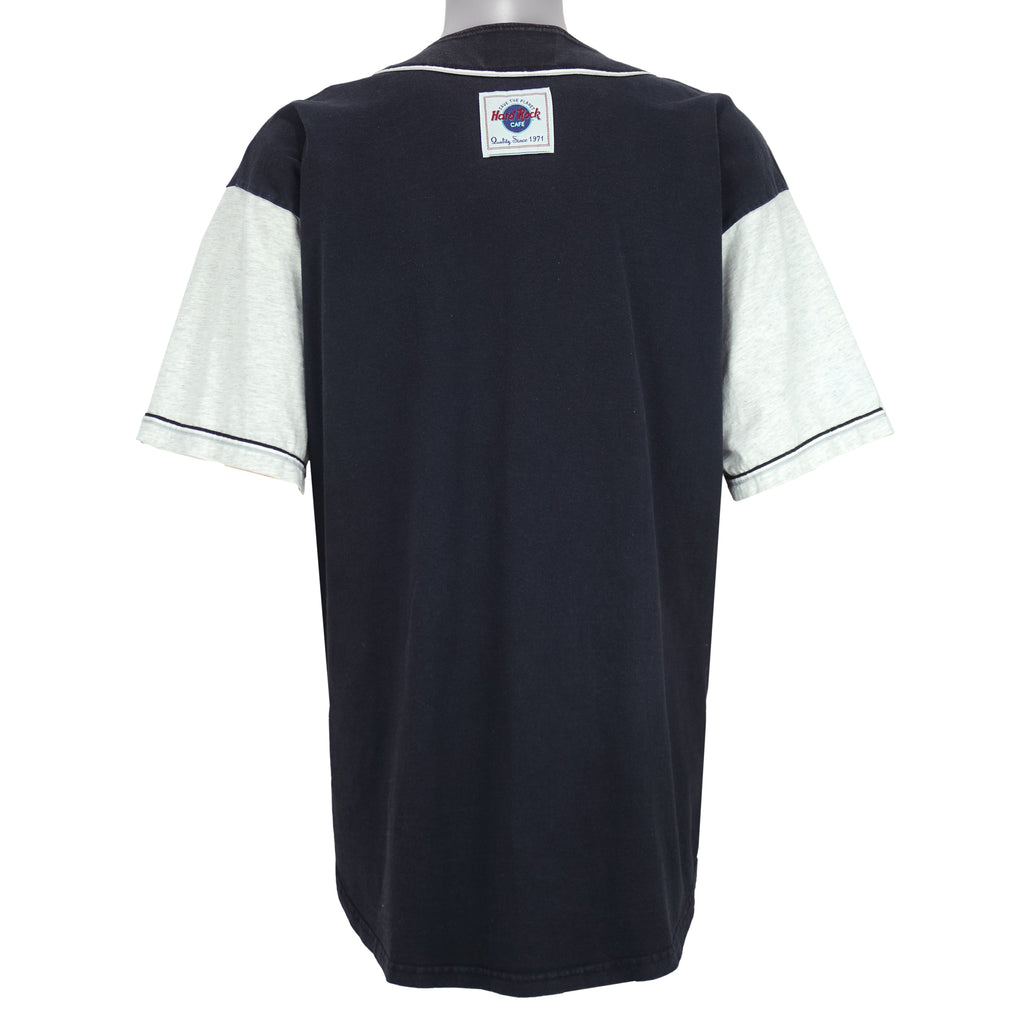 Vintage - Hard Rock Cafe Save The Planet Baseball Jersey 1990s X-Large Vintage Retro