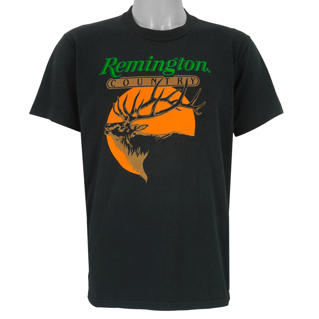 Vintage (Jerzees) - Remington Country Deer Logo T-Shirt 1990 Large Vintage Retro