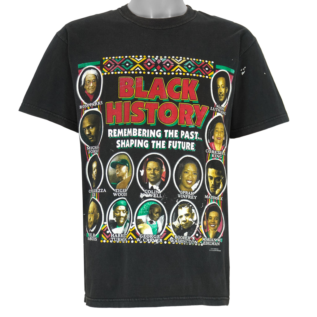 Vintage (Gildan) - Black History Month Rap T-Shirt 1990s Medium Vintage Retro