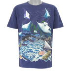 Vintage (Fruit Of The Loom) - Seaworld Animal Print T-Shirt 1990s Large Vintage Retro