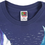 Vintage (Fruit Of The Loom) - Seaworld Animal Print T-Shirt 1990s Large Vintage Retro
