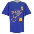 NHL (Lee Sport) - St. Louis Blues Gretzky #99 T-Shirt 1990s X-Large Vintage Retro Hockey